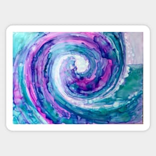 Abstract  ocean wave Sticker